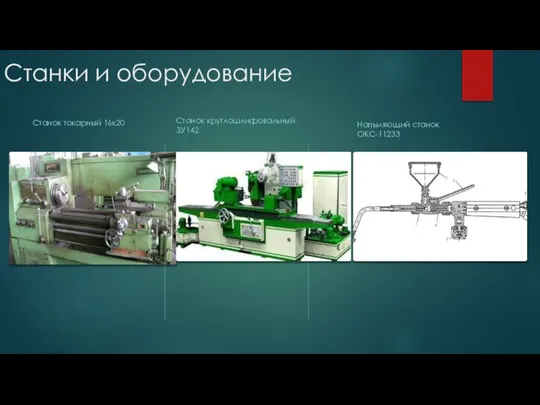 Станки и оборудование Станок токарный 16к20 Станок круглошлифовальный ЗУ142 Напыляющий станок ОКС-11233