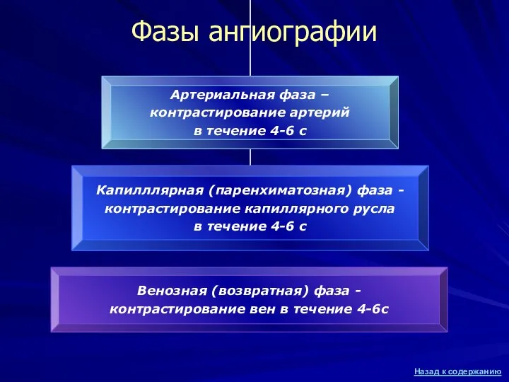 Фазы ангиографии