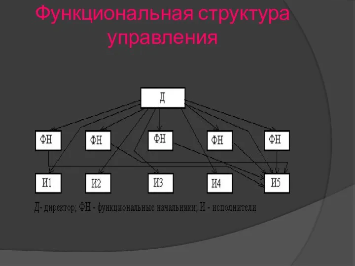 Функциональная структура управления