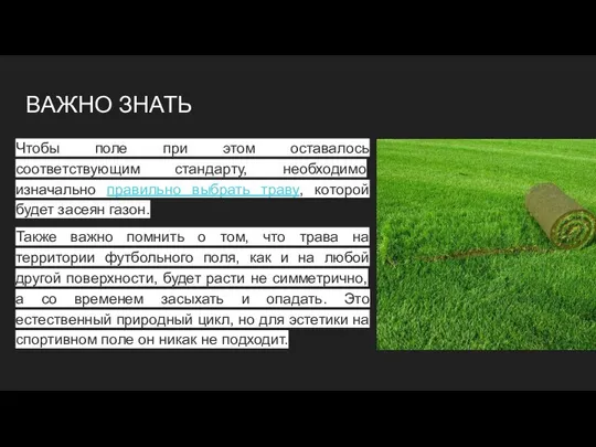 ВАЖНО ЗНАТЬ Чтобы поле при этом оставалось соответствующим стандарту, необходимо изначально