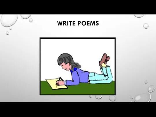 WRITE POEMS