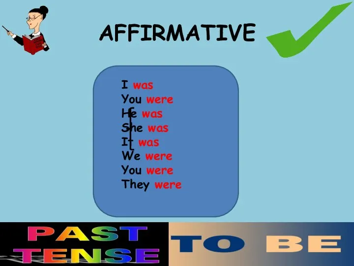 AFFIRMATIVE I was You were He was She was It was
