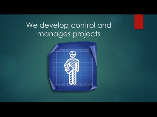 We develop control and manages projects