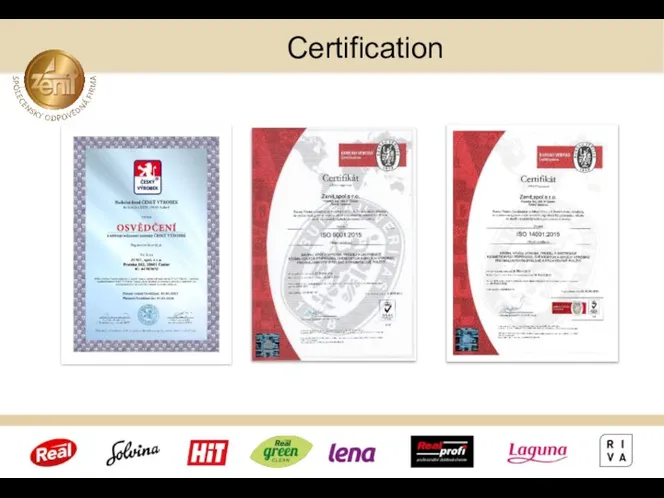 Certification