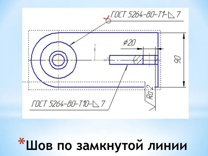 Шов по замкнутой линии