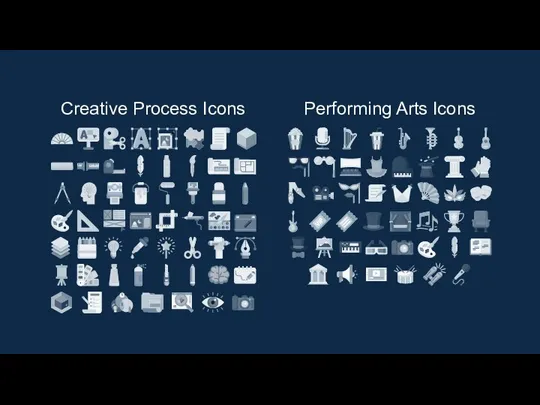 Creative Process Icons Performing Arts Icons