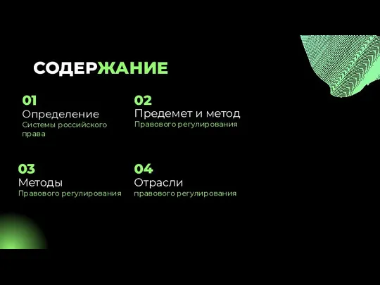 Определение Системы российского права Предемет и метод Правового регулирования Отрасли правового