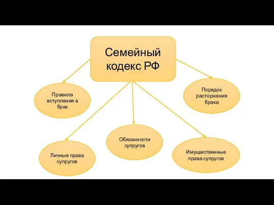 Семейный кодекс РФ Личные права супругов Правила вступления в брак Имущественные