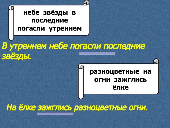 В утреннем небе погасли последние звёзды. На ёлке зажглись разноцветные огни.