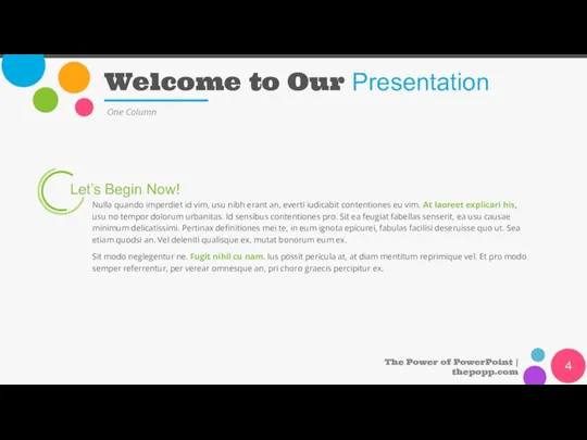 Welcome to Our Presentation The Power of PowerPoint | thepopp.com One