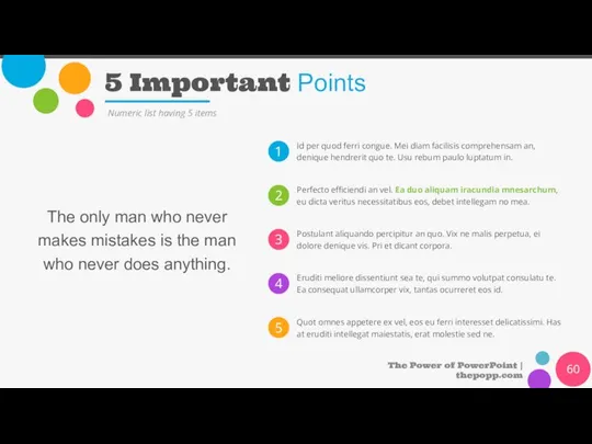 5 Important Points The Power of PowerPoint | thepopp.com Numeric list