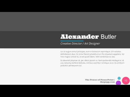 Alexander Butler Creative Director / Art Designer Ius ut augue consul