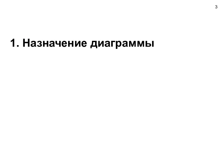 1. Назначение диаграммы