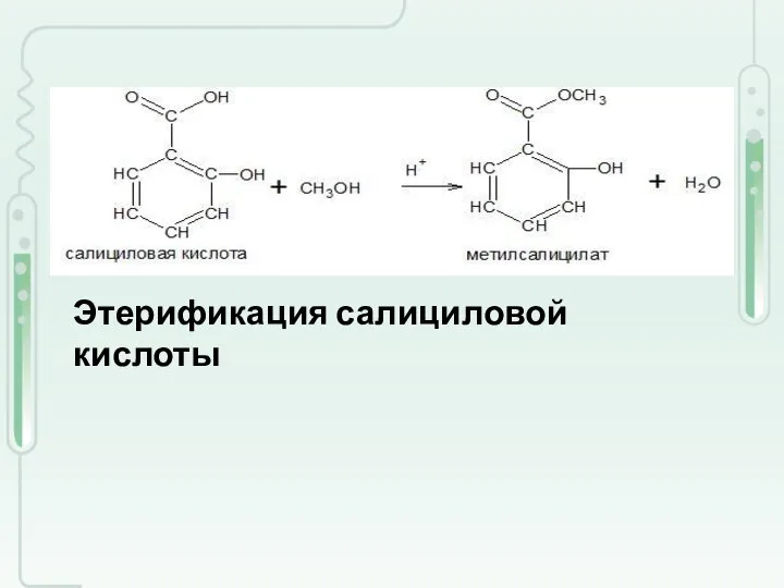 Этерификация салициловой кислоты