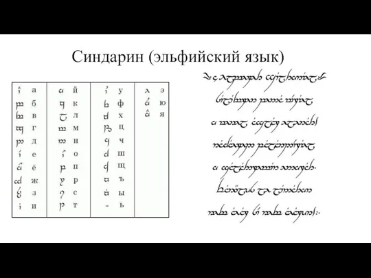 Синдарин (эльфийский язык)