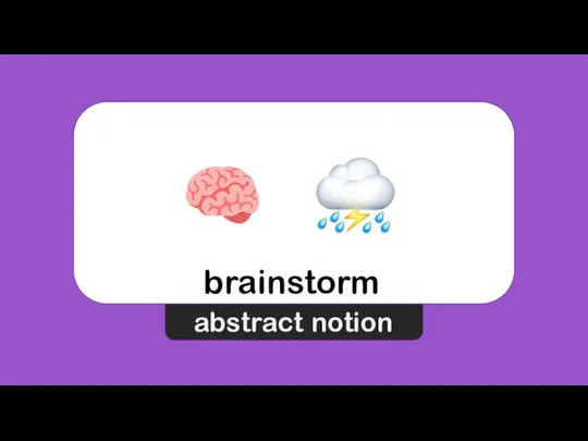 brainstorm abstract notion