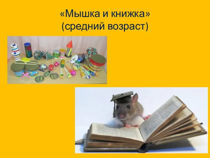 «Мышка и книжка» (средний возраст)