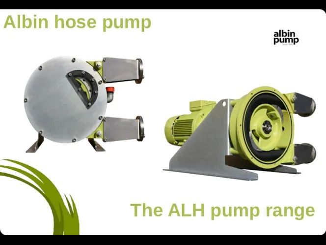 The ALH pump range Albin hose pump