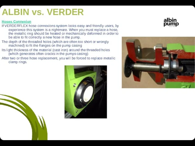 Hoses Connexion If VERDERFLEX hose connexions system looks easy and friendly