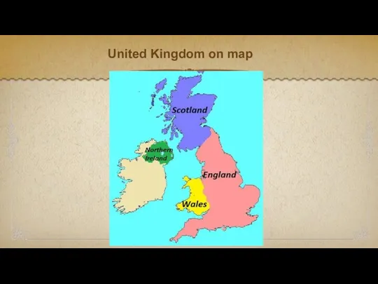 United Kingdom on map