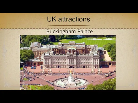 UK attractions Buckingham Palace