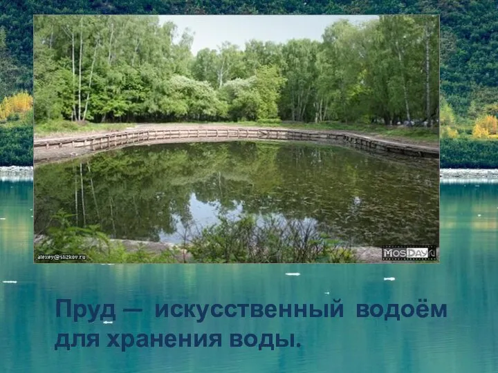 Пруд — искусственный водоём для хранения воды.