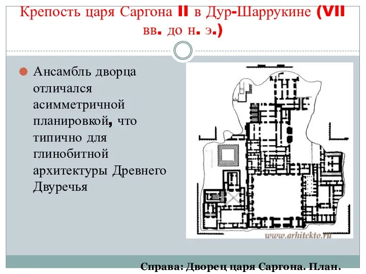 Крепость царя Саргона II в Дур-Шаррукине (VII вв. до н. э.)