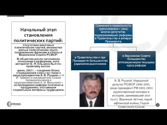 Начальный этап становления политических партий: отсутствие массовых политических партий, множество малых