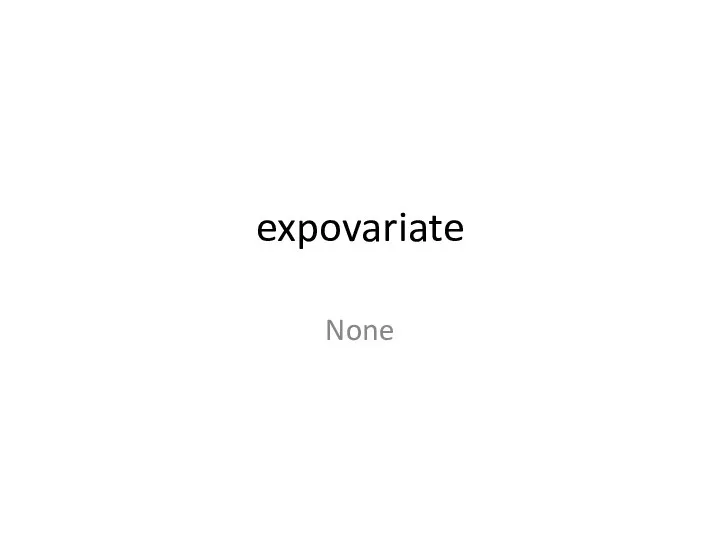 expovariate None