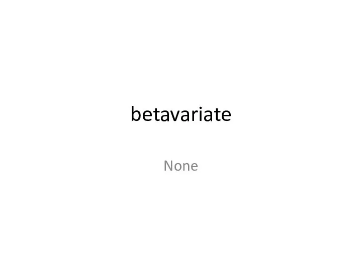 betavariate None