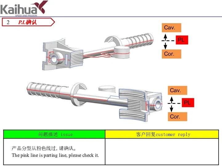 P.L确认 PL Cav. Cor. PL Cav. Cor.