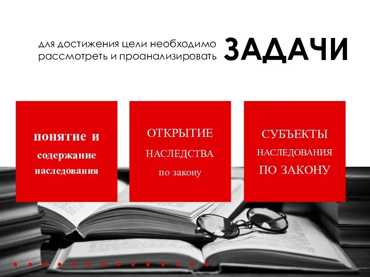 для достижения цели необходимо рассмотреть и проанализировать ЗАДАЧИ понятие и содержание