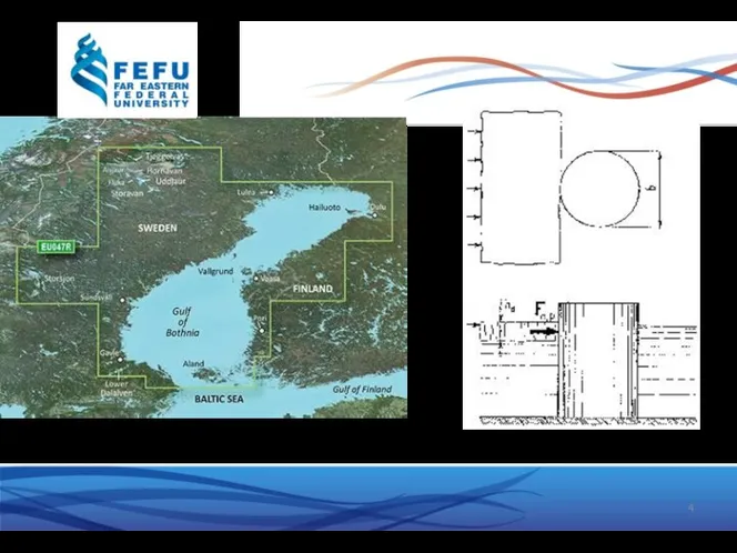 Picture 2. The Gulf of Bothnia on the map Picture 3. Ice interaction on the structure