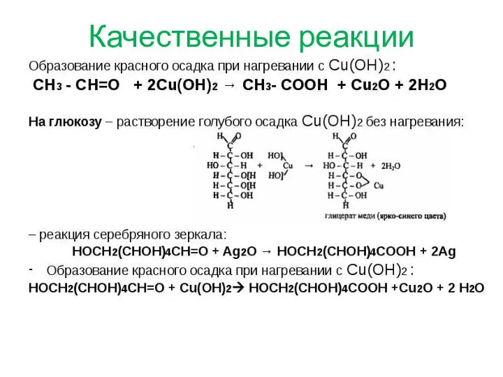 Качественные реакции