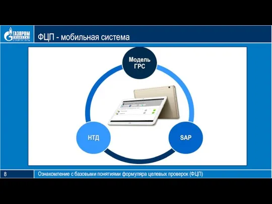 Блок тезиса ФЦП - мобильная система Ознакомление с базовыми понятиями формуляра целевых проверок (ФЦП) 8