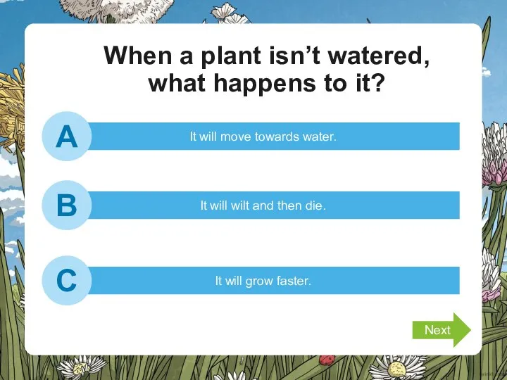 When a plant isn’t watered, what happens to it? It will