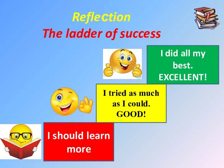 Refleсtion The ladder of success . I should learn more I