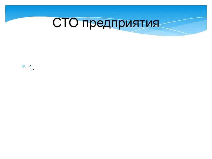 СТО предприятия 1.