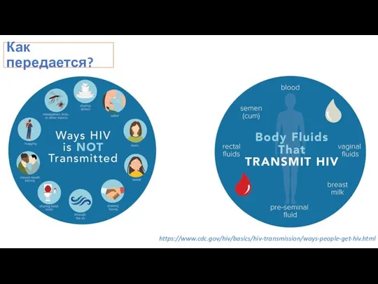 Как передается? https://www.cdc.gov/hiv/basics/hiv-transmission/ways-people-get-hiv.html