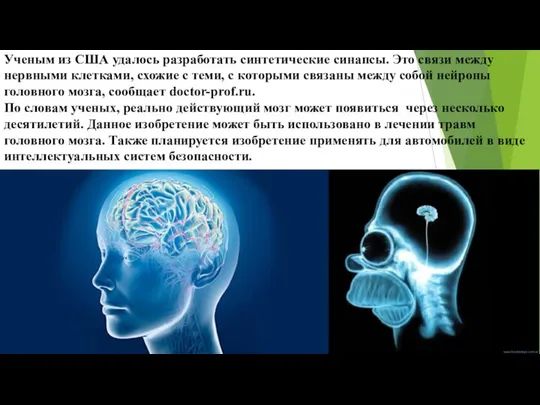 Ученым из США удалось разработать синтетические синапсы. Это связи между нервными