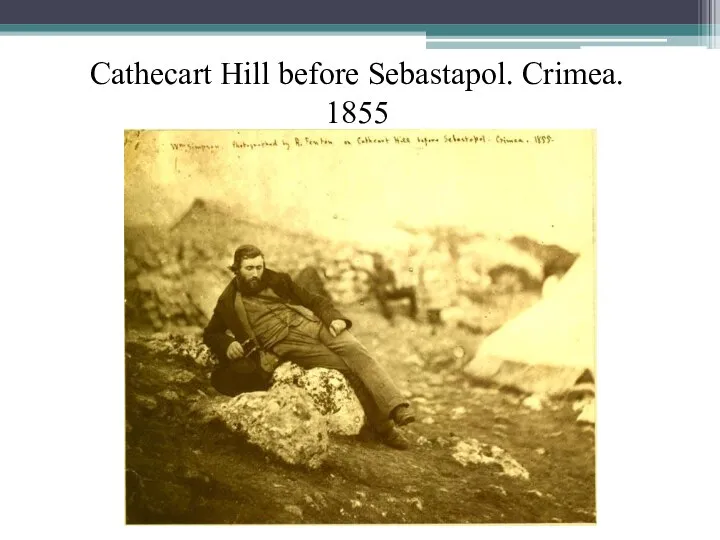 Cathecart Hill before Sebastapol. Crimea. 1855