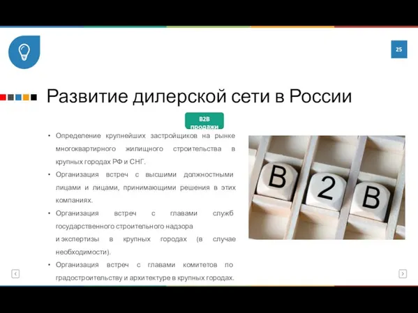 Развитие дилерской сети в России Определение крупнейших застройщиков на рынке многоквартирного