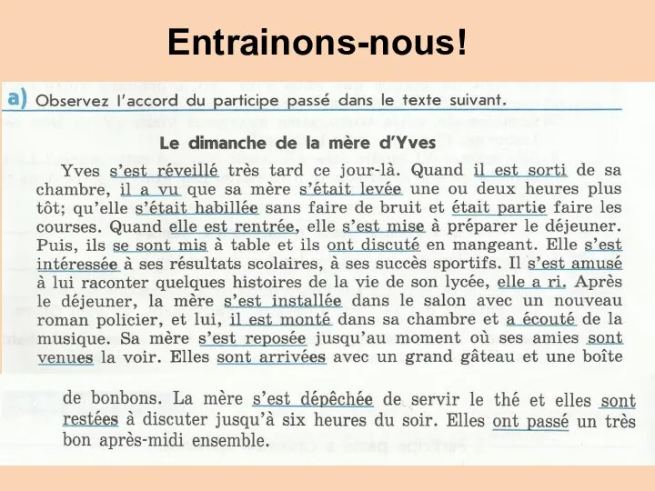 Entrainons-nous!