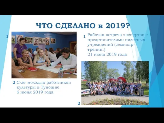 ЧТО СДЕЛАНО в 2019? Рабочая встреча экспертов с представителями пилотных учреждений