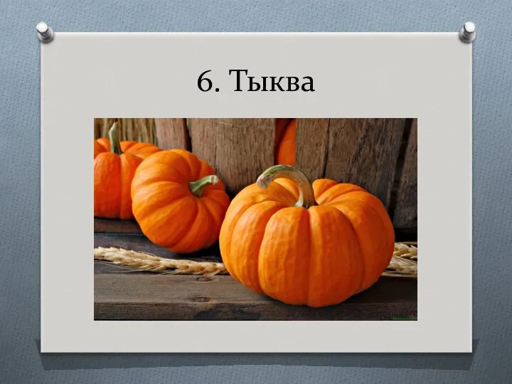 6. Тыква