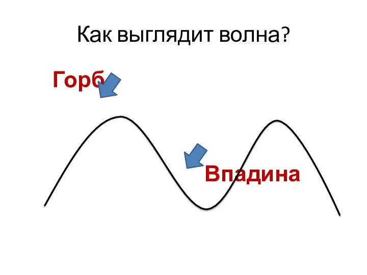 Как выглядит волна? Горб Впадина