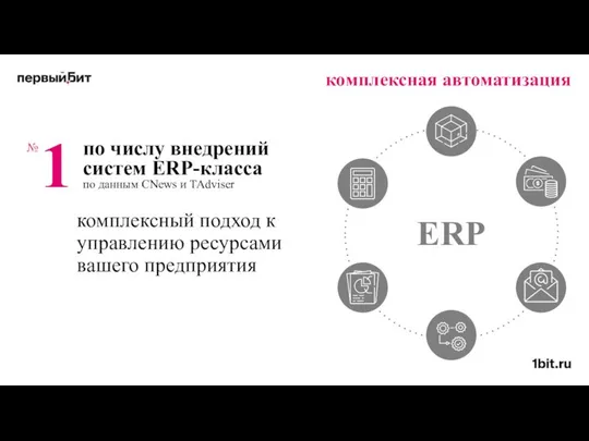 комплексная автоматизация комплексный подход к управлению ресурсами вашего предприятия по числу