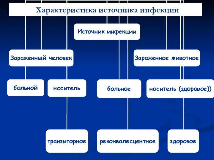 Характеристика источника инфекции