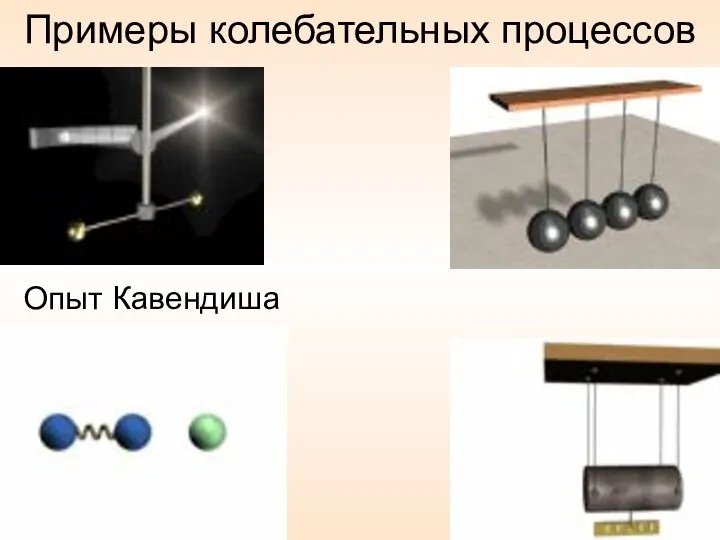 Примеры колебательных процессов Опыт Кавендиша