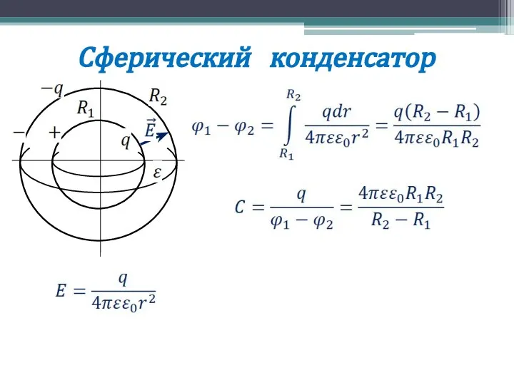 Сферический конденсатор